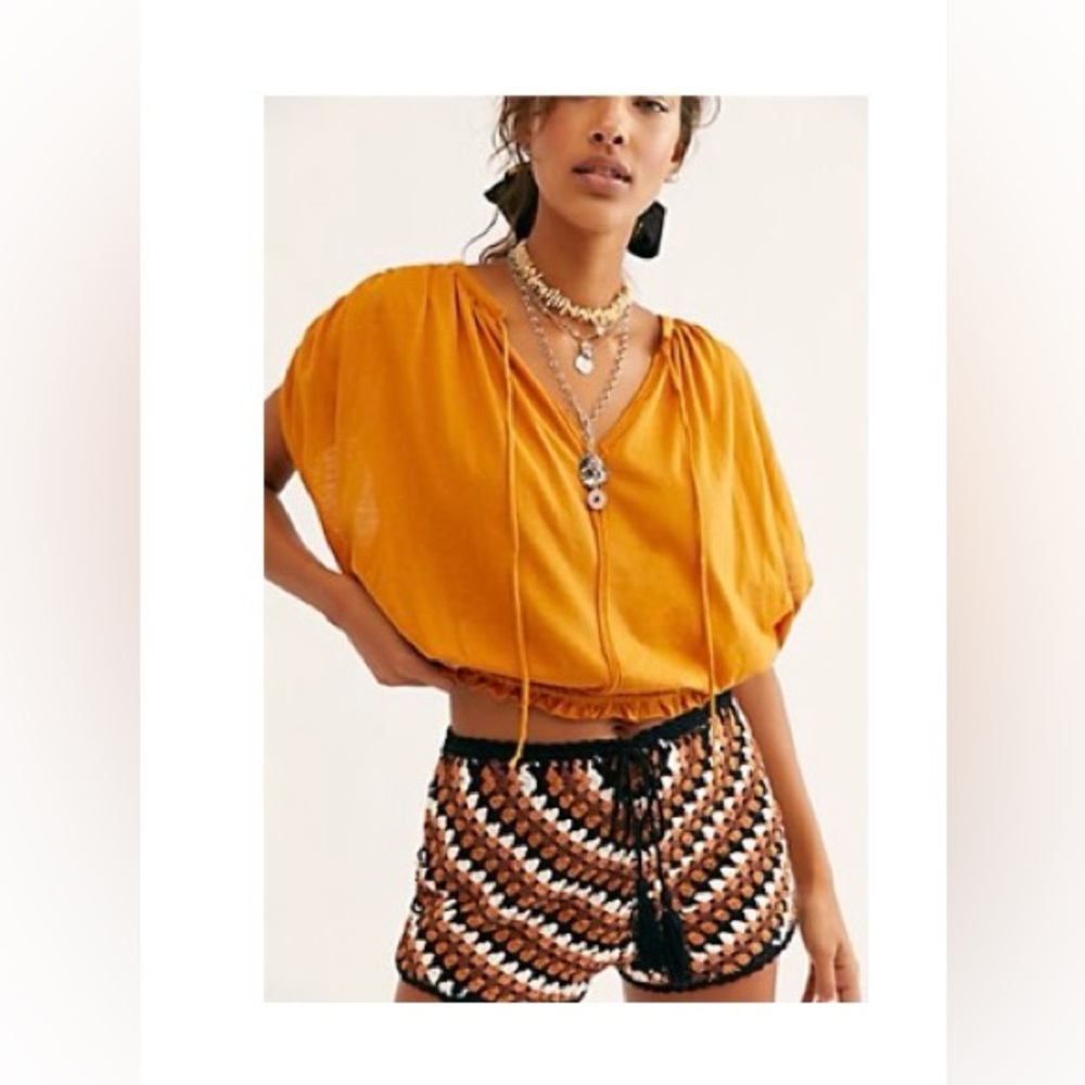Free People After Hours Top - XS - Honey Ginger 🍯 🫚